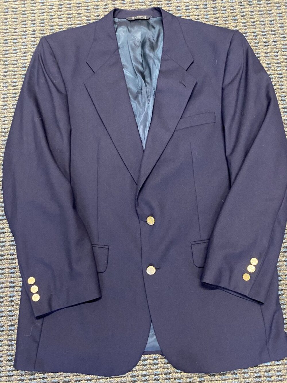 Vintage Burberry's Men Navy Blazer 100% Wool